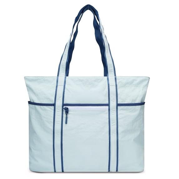 Duryarhall Water Resistant Nylon Tote Bag for Women, Lightweight Travel Shoulder Bag Handbag With Zipper for Travel, Work, Beach, Gym