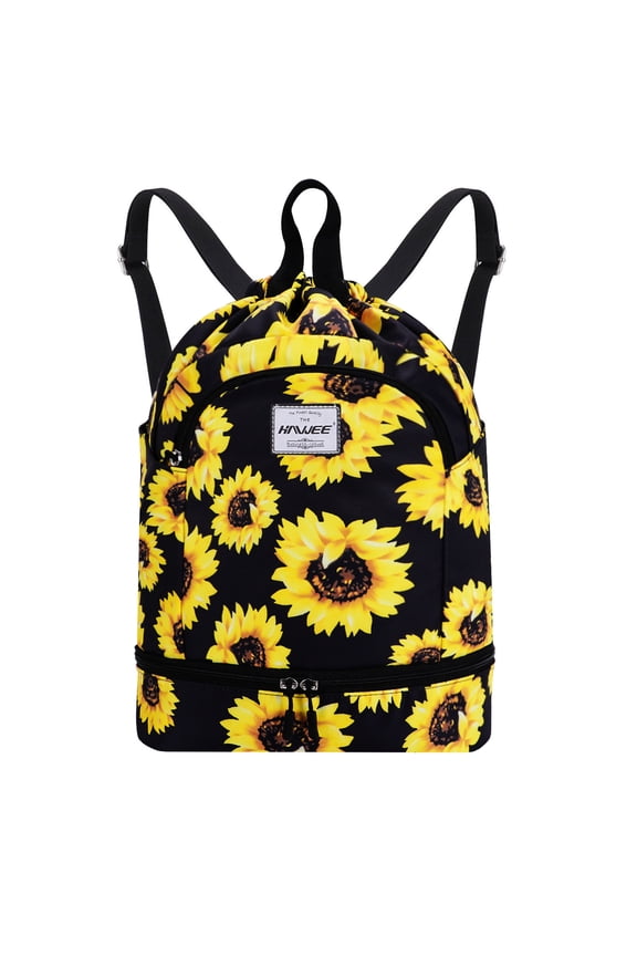 Waterproof Lightweight Backpack Dry Wet Separated Drawstring Backpack For Travel Sport