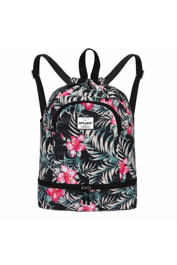 Waterproof Lightweight Backpack Dry Wet Separated Drawstring Backpack For Travel Sport