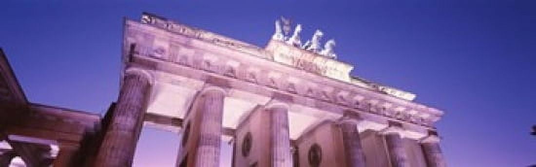 Dusk Brandenburg Gate Berlin Germany Canvas Art - Panoramic Images (18 x 6)