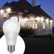 Dusk to Dawn Light Bulb,7W Smart Sensor LED Bulbs Built-in Photosensor Detection with Auto Switch Outdoor/Indoor Lamp for Porch Patio Garage Basement HallwayE26/E27,600lum,Cool White,2pack