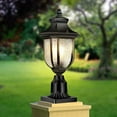 thumbnail image 1 of Dusk to Dawn Outdoor Post Lights Light Hardwired 120V with Pier Mount Base, Anti-Rust Pole Lantern, Modern Light Fixture, 100% Aluminum Waterproof Exterior Lamp for Yard, Garden, Pathway, 1 of 7
