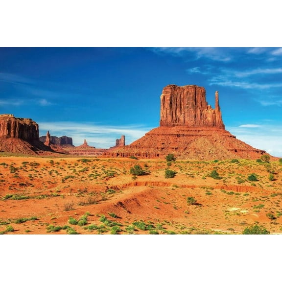 Dusk Desolate Desert Photography Background Sunset Glow Weathered Mountains Scenic Gobi Indoor Decor Wallpaper Backdrop