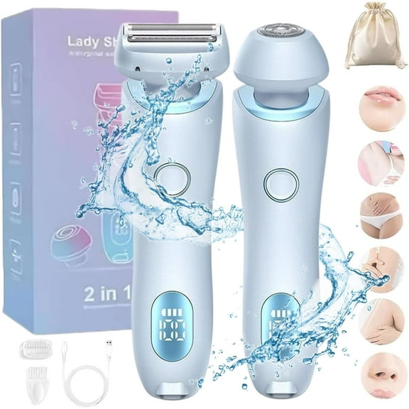 Dusk Razor for Women, Glide Pro 3.0 Razor, Dusk Glide Pro 3.0 Shaver, The Glide Pro 3.0 Razor Dusk Official, Waterproof Dusk Official Razor Painless, Smooth Shave Pro, Silk Glide Pro(Blue)