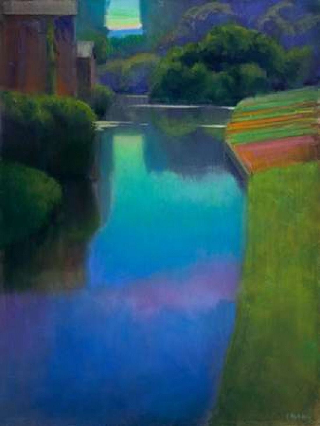 Dusk at Contevoir Canvas Art - Ian Roberts (18 x 24)