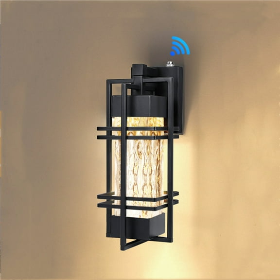 Dusk to Dawn Outdoor Front Porch Light Wall Mount Sensor Exterior Lighting Fixture Waterproof Wall Sconce Light Outside Lantern Lamp