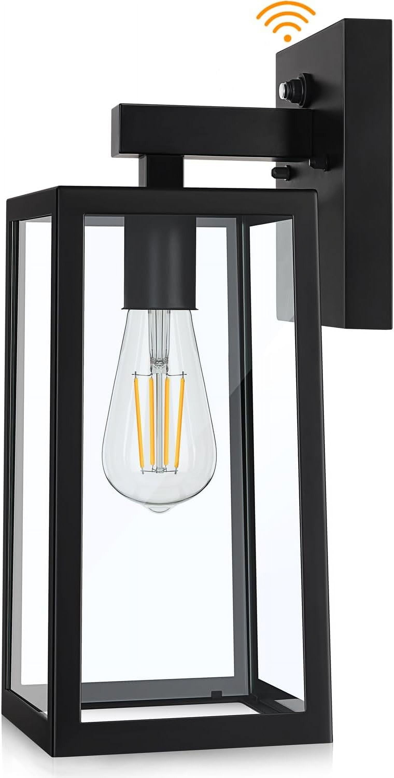 Dusk To Dawn Sensor Outdoor Wall Light – Black LED Porch Light, Waterproof, Up & Down Lighting For House