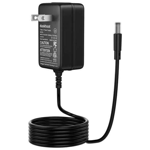 Duskhoot AC DC Adapter Compatible with laapee laP60P250912CYJ Leaf Blower 800000 RPM Handheld Portable Leaf Blowers High-Speed Turbo Jet Blower Lightweight Power Supply