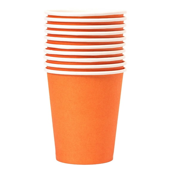 Dusknt 10 Pieces 9 Ounce Disposable Paper Cups Party Cups Drinking Cups for Party Diy and Holiday 15Colors， Glass&Bottle