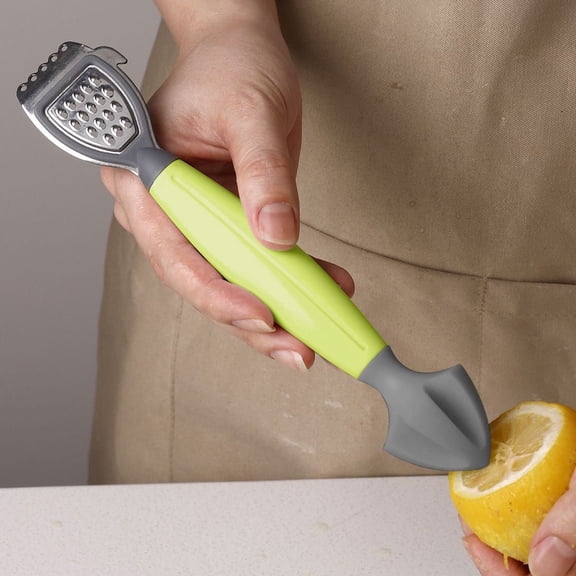 Dusknt 3-In-1 Citrus Zester, Peeler & Juicer, Lemon Zester, Fruit Peeler Juicer, Multifunctional Stainless Steel Kitchen Citrus Tool