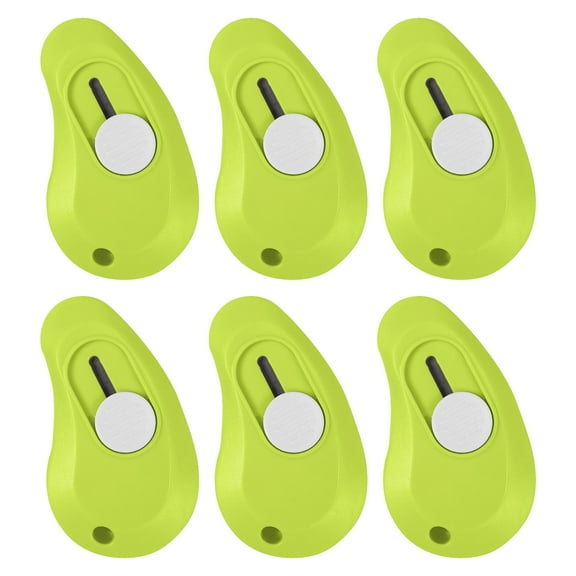 Dusknt 6PC retractable portable utility knife D, Office&Craft&Stationery,Egg Shaped Utility Knife Retractable Portable Mini Knife for Wrapping Envelopes Letterbox Cutter with Keychain Holes 6Pack