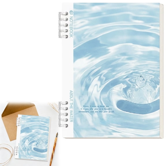 Dusknt A5 Lined Hardcover Journal NoteBo0k, 120 Sheets Premium Thick Writing Paper, Humorous Coworker Themed Notepad, Lightweight Portable Diary for Home Ofice Travel, Light Blue