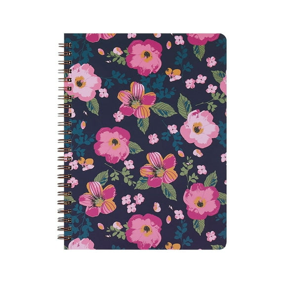Dusknt Aesthetic Notebook Cute College Ruled 8X6 Journal/Notebook with Large Pockets and Lined Pages Perfect Supplies to Stay Organized at Work Or Schoolflower Notebook H