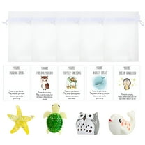 Dusknt Animal Pun Inspirational Note Cards 5-Pack, Office&Craft&Stationery,Employee Appreciation for Coworkers Thank You Staff Animal Pun Inspirational Note Cards Funny Resin Turtles Owls