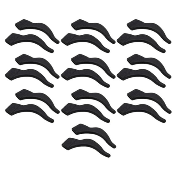 Dusknt Anti-Slip Glasses Holder 20Pcs Black, Fixing Clip,