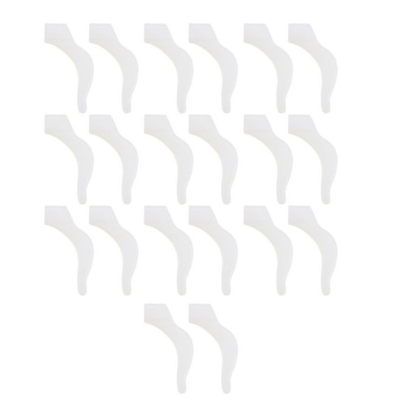 Dusknt Anti-Slip Glasses Holder 20Pcs Transparent, Fixing Clip,