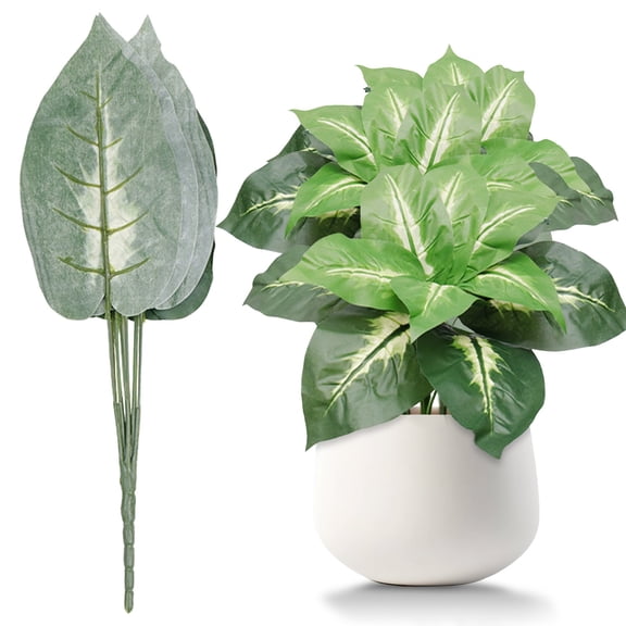 Dusknt Artificial Plants, Greenery Bushes,Artificial Plants for Indoor Outdoor Home Garden Wall Decor