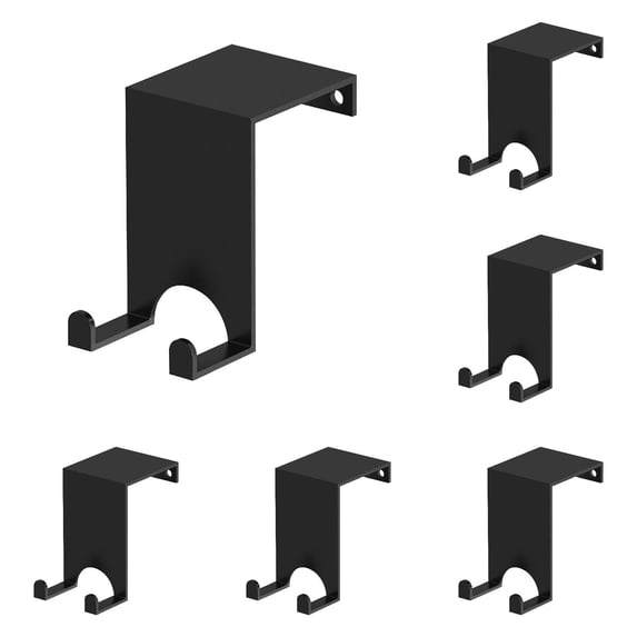 Dusknt Bathroom Door Hooks Shower Door Hooks 5 Pack Stainless Steel, Over Door Hangers for Frameless Glass Shower Door Towel Robe Clothes