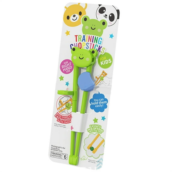 Dusknt Children'S Safety Chopsticks Frogpanda Animal Chopsticks Helper Reusable Eating Training Tools Cute Tableware Learn Tools Kitchen Utensils And Gadgets