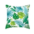 Dusknt Clearance Green Botanical Jungle Collect Design Pillowcase Sofa
