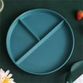 thumbnail image 1 of Dusknt Clearance Sale! Dinner Tray Bu2 a Wheat Plates for Adults Reusable Dinnerware Set Kids Divided Plate Bariatric Plastic Salad Lunch Tray Microwave & Dishwasher, Dinner Plate*1, 1 of 7