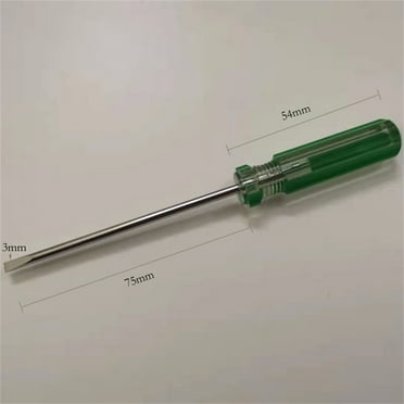 Dusknt Clearance! Straight Edge Screwdriver, Straight Screwdriver 3Mm Flat Screwdriver 2.5Mm Small Flat Screwdriver Straight Edge Screwdriver Terminal Screwdriver Green, 1*Screwdriver