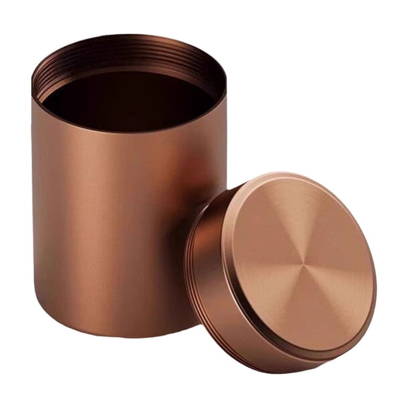 Dusknt Coffee Mini Aluminum Tea Jar, Portable Tea Container for Loose Leaf or Bags, Small Storage Tin for Travel, Perfect for Summer Outdoor Activities