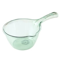 Dusknt Cooking Utensils Clearance! Household Kitchen Unbreakable Water Spoon Deepened and Thickened Long Handle Plastic Large Creative Transparent Scoop Shampoo Spoon Green, a Water Scoop