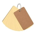 thumbnail image 1 of Dusknt Creative Sticky Note Iron Ring Small Notebook Portable Yellow, Home & Garden, Sticky Note50 Sheets Of 9.4Cmx5Cm Blank Page Kraft Paper Notebook Study Card Portable Notepad Diy Notebook, 1 of 9
