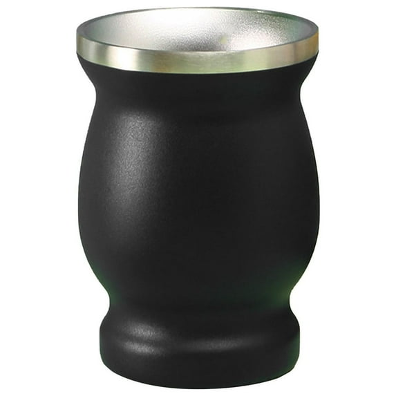 Dusknt Cross-border 304 stainless steel mate cup creative gourd-shaped Argentine mate cup color spray water cup BK2 A, Glass&Bottle,