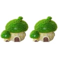 thumbnail image 1 of Dusknt Desktop Scenery Decor, Cute Resin House Ornament, Simulation Cottage Diy Aquarium Fish Tank Decoration for Home Garden, 2 Pc, 1 of 5