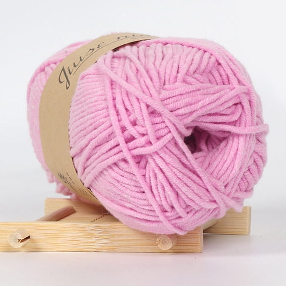 Dusknt Easy Knitting Crochet Yarn, Soft Milk Cotton for Beginners, Breathable Fine Clothen Needleen Needleen Needleen Needle for Sweater, Scarf Hat Making (50G)