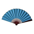 thumbnail image 1 of Dusknt "Elegant Blank Silk Folding Fan Versatile Accessory for Dance Performances and Themed Events A of to Any Occasion"10 Inch Blank Silk Folding Fan X, 1 of 5