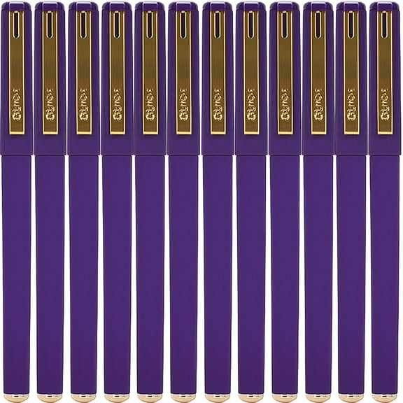 Dusknt Five Thousand Years Large Capacity Gel Pens (0.7Mm) 12 Pack Purple, Office&Craft&Stationery,