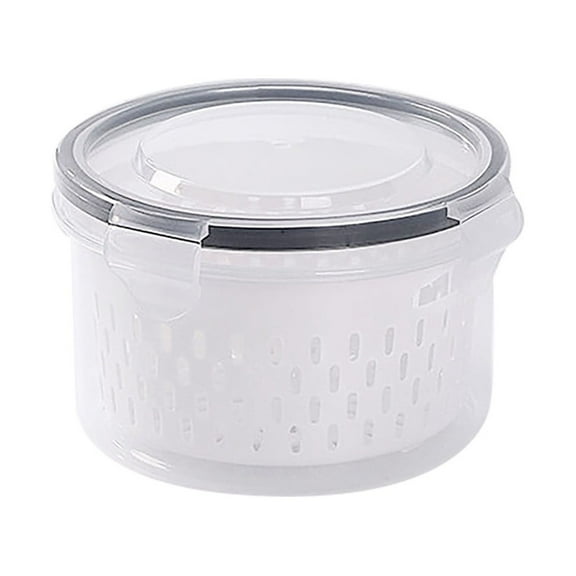 Dusknt Sealed storage box drain box (cylindrical) A, Food Storage,