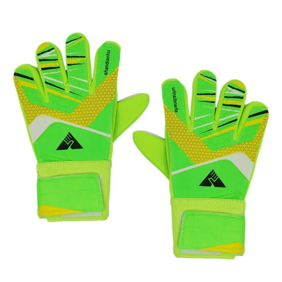 Dusknt Goalkeeper Gloves Without Finger for Adults and Children Unisex Football Gloves 4Mm Gripprofessional Goalkeeper Gloves Fluorescent Green Adult
