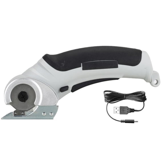 Dusknt Gray Electric Scissors, Electrical Tools,Scissors Cordless Fabric Cutter Handheld Portable Rechargeable Carpet Cutter 240 Cardboard Cutter Scissors for Cutting Fabric Carpet Leather