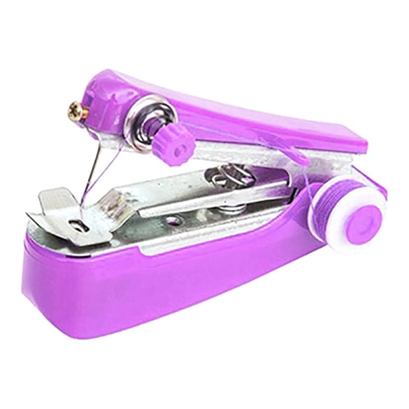 Dusknt Handheld Sewing Machine Heavy Duty, Handheld Sewing Machine, for Fabrics, Clothes, Diy Needlework Handy Stitch Quick Repair Tool, Rose Red
