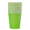 thumbnail image 1 of Dusknt 10 Pieces 9 Ounce Disposable Paper Cups Party Cups Drinking Cups for Party Diy and Holiday 15Colors， Glass&Bottle, 1 of 4
