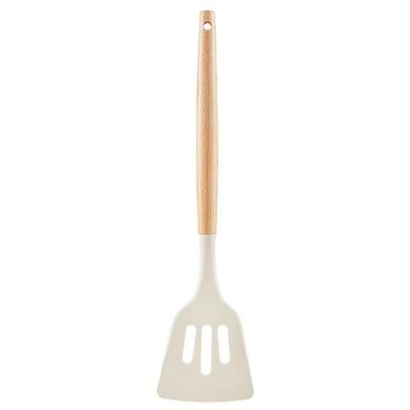 Dusknt Kitchenware Spatula Heat-Resistant Silicone Spatula Household Soup Spoon Food-Grade Cooking Spatula Fried Egg Frying Spatula Frying Spoon Set Combination A, Cooking Utensils,