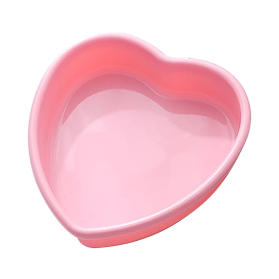 Dusknt Multi-Purpose Rainbow Cake Mold Silicone Round Heart Shaped Layered Cake Baking Pan - Pink 10 Inch, Multi-Purpose Cake Mold Silicone Round Love Heart-Shaped Layered Cake Pan