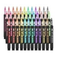 thumbnail image 1 of Multicolor Watercolor Pen 12 Colors Dusknt of fice,Craft,Stationery Double Line Outline Markers 36 Colors Super Squiggles Outline Marker Pen Set Self Markers Glitter Writing Drawing Pens, 1 of 9