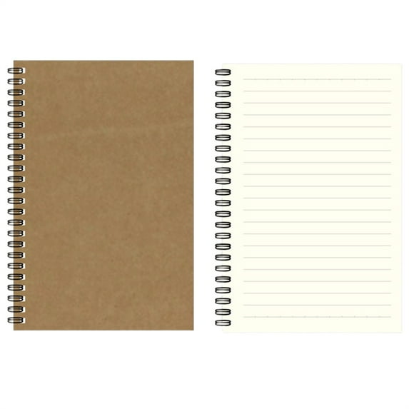 Dusknt Notebooks A5 Journals Thick Paper for Work Study Notes Taking 100 Pages/50Sheets Brown,Grid Horizontal Blank Dot Notebooka5 Grid Blank Dotted Notebook Ye2