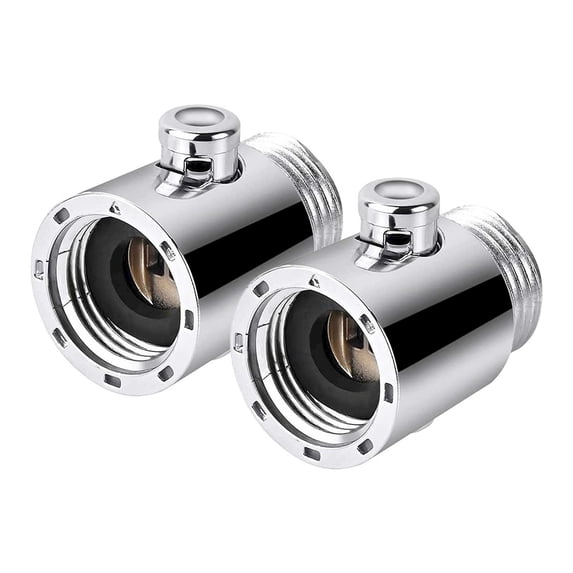 Dusknt One-Button Water Stop Valve 2Pcs, Faucets,Shower Restrictor Water Volume Water Pressure Adjust Replacement | Rustproof Handheld Shower Shut Off Multifunctional Water Restrictor