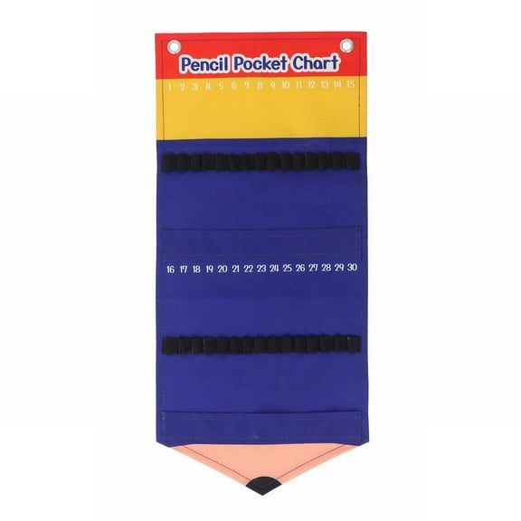 Dusknt Pencil storage pocket, Pencil Holder for Classroom Colored Pencil Parking Pocket Wall Hanging Pencil Holder Pen Pencil Dispenser Each Holds Up To 30 Pencils