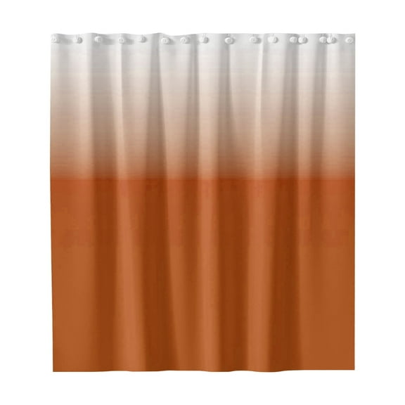 Dusknt Polyester Shower Curtain Clearance! Shower Curtain, Shower Curtain Orange Gradient, 1X Shower Curtain