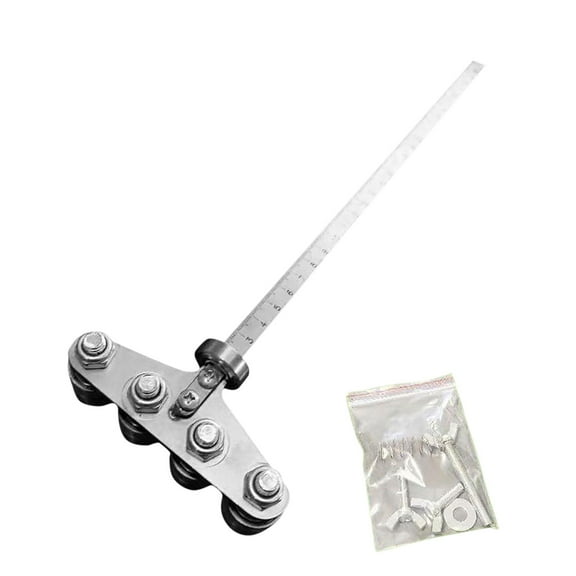 Dusknt Positioning calipers for precise measurement and simple wood cutting (4 bearings, 500mm x 3mm, screws included), Positioning Calipers for Precise Measurements & Easy Wood Cutting