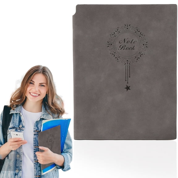 Dusknt Pu Leather NoteBo0k A5 200 Pages Ruled, Hardcover Journal with Pan Loop Elastic Bookmark Available in 9 Colors for Ofice School