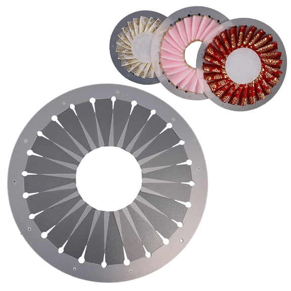 Dusknt Rosette Maker, Ribbon Maker, Fabric Flower Maker, Diy Ribbon Rose Maker, Flower Template Tool for Bows Badges, Transparent Plastic Mold 12 Cm for Craft Projects