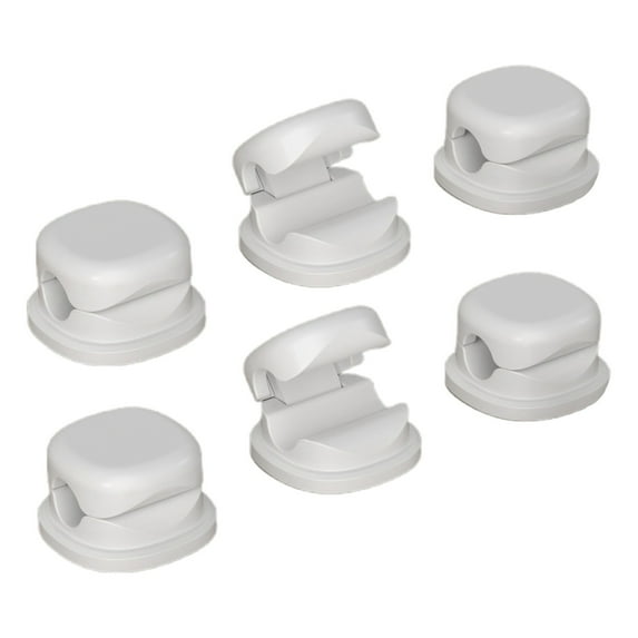 Dusknt Self-Adhesive Cable Organizer White, Fixing Clip